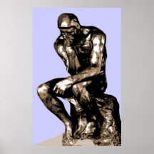 Rodin "as canvas do pensador" - impressão
