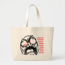 rofl super do meme da cara da raiva bolsas