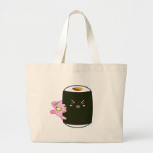 Rolo de sushi de Kawaii com Nadel o gato Bolsa