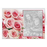 Romance do rosa do rosa - modelo cartões