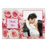 Romance do rosa do rosa - obrigado cartao
