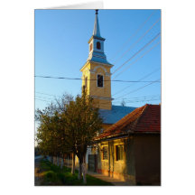 Romania, igreja local cartao