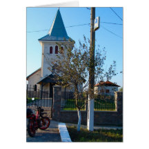 Romania, igreja local cartão