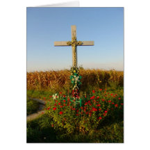 Romania, santuário do Wayside, crucifixo, Cartão