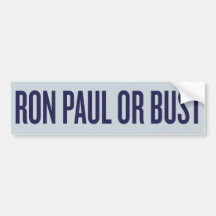 Ron Paul ou autocolante no vidro traseiro do busto Adesivo