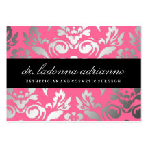 rosa cor-de-rosa de damasco 311-Ladonna Modelo Cartões De Visita