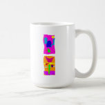Rosa de construção e laranja caneca