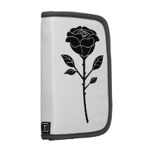 Rosa do preto - planejador in-folio do rickshaw agenda