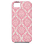rosa dois e damasco elegante de creme iPhone 5 capas