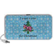Rosa eu quero uma vaca para o Natal Caixinhas De Som Para Laptop