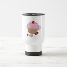 Rosa macio Yum! Caneca