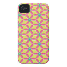 Rosa quente e limão capa iPhone 4 Case-Mate
