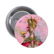 Rosa quente & pavão de Marie Antoinette broches
