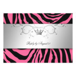 rosa RSVP do laço do safari 311-Zees Convites Personalizado