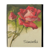 Rosa vermelha do vintage personalizada
