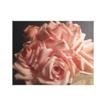 Rosas do filtro de café impressão de canvas envolvidas