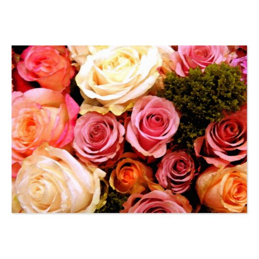 Rosas do love_ modelos cartoes de visita