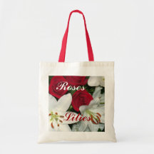 "Rosas vermelhas dos lírios brancos " Bolsa