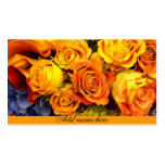 Rose_ amarelo modelo cartão de visita