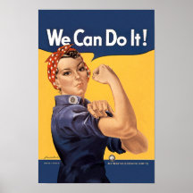 Rosie retro nós podemos fazê-lo posteres