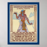 Rota D'Egypte do La do ~ de Marselha - de Alexandr Pôsteres