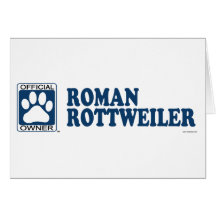 ROTTWEILER_blue ROMANO Cartões