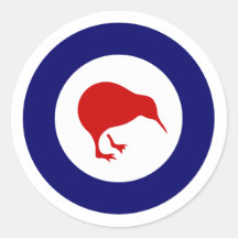 Roundel de Rnzaf, Nova Zelândia Adesivo Redondo