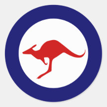 Roundel militar da aviação do canguru de Austrália Adesivos