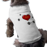 Roupa do animal de estimação das patas camisetas para caes