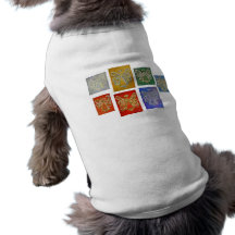 Roupa do animal de estimação das pinturas da série camisetas para cães
