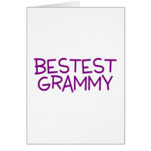 Roxo de Bestest Grammy Cartao