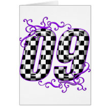 roxo do número 09 da auto competência cartões