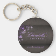 Roxo do presente da corrente chave da borboleta do chaveiro