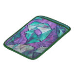 Roxo do verde do fantasma da floresta da colagem d bolsas de iPad