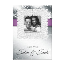 Roxo elegante do modelo da foto do impressão do qu impressão de canvas esticada