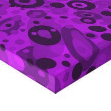 Roxo Groovy Impressão De Canvas Envolvida