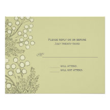 RSVP botânico Convites