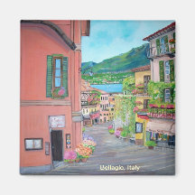 Rua de Bellagio, Italia - ímã Imãs De Refrigerador