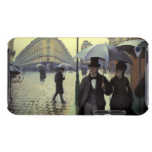 Rua de Paris, dia chuvoso por Gustave Caillebotte Capa iPod Case-Mate
