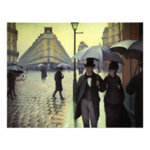 Rua de Paris, dia chuvoso por Gustave Caillebotte Convites