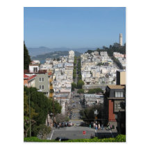 Rua do Lombard de San Francisco Cartão Postal