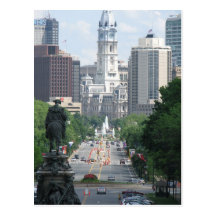Rua larga - Philadelphfia Cartões Postais