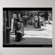 Rua sul BW do patinete, foto perto: Joe Dantone Posters
