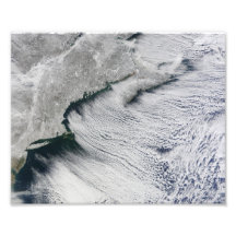 Ruas da nuvem do inverno, Atlântico Norte Fotos
