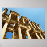 Ruínas da biblioteca de Celsus, Ephesus, POSTER de