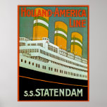 s.s. Statendam Posters