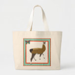 Saco afortunado da arte do lama bolsa para compras