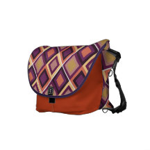 saco alaranjado roxo do teste padrão quadrado abst bolsa mensageiro