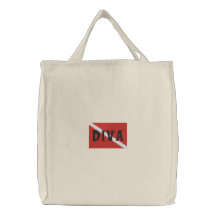 Saco bordado da diva MERGULHADOR" do mergulhador d Bolsa