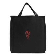 Saco bordado dragão bolsas